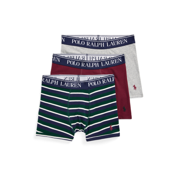 Hunt Club Green Stretch Jersey Boxer Brief 3-Pack Boys 8-20 1