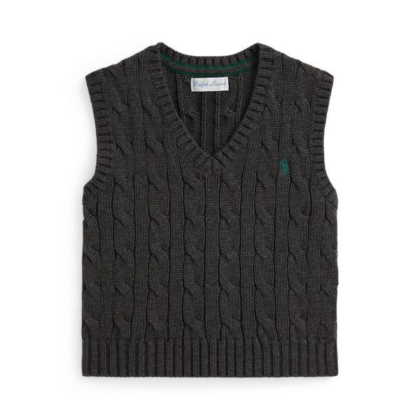 ケーブルニット コットン セーター ベスト | ラルフ ローレン公式
