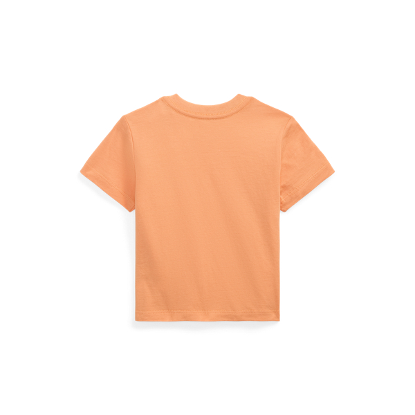 Katoenen jersey T-shirt met ronde hals Baby Boy in Poppy 2