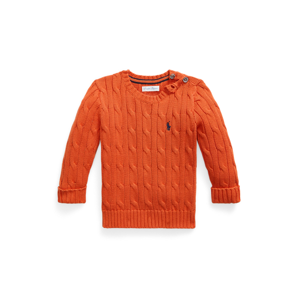 Cable-Knit Cotton Sweater Baby Boy 1