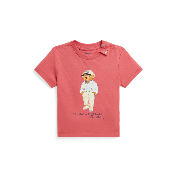 Polo Bear Cotton Jersey T Shirt for Baby Boy Ralph Lauren BR