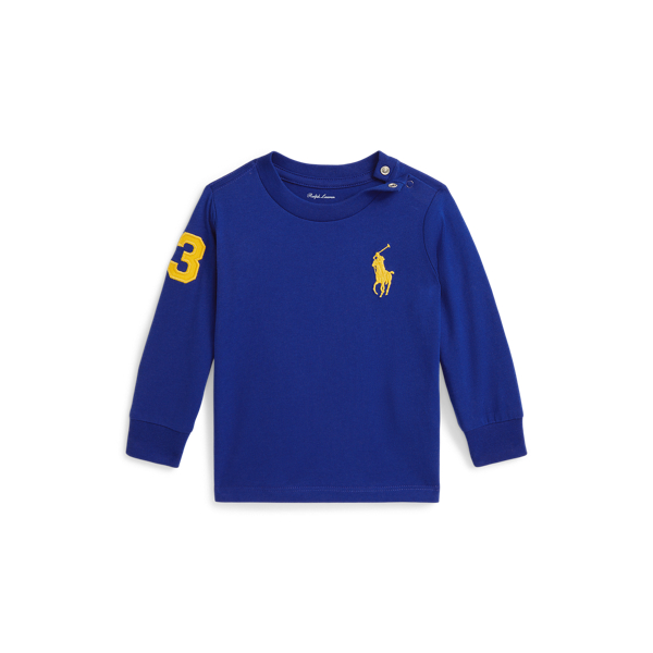 Waffle-Knit Cotton Long-Sleeve Tee