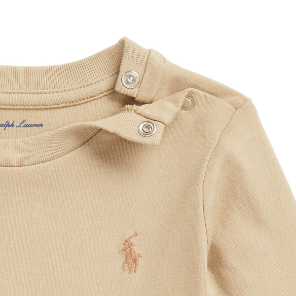 Classic Khaki Cotton Jersey Long-Sleeve Tee Baby Boy 3