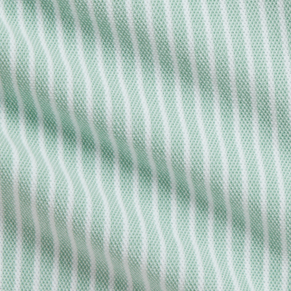 Striped Knit Oxford Shortall