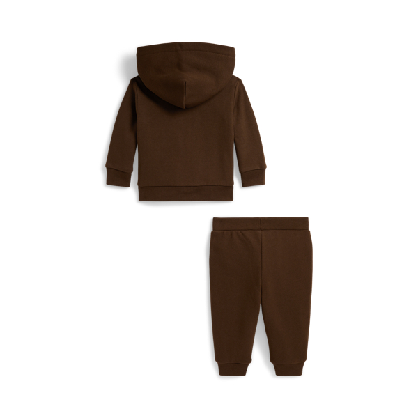 Chocolate Mousse Fleece Full-Zip Hoodie & Pant Baby Boy 2