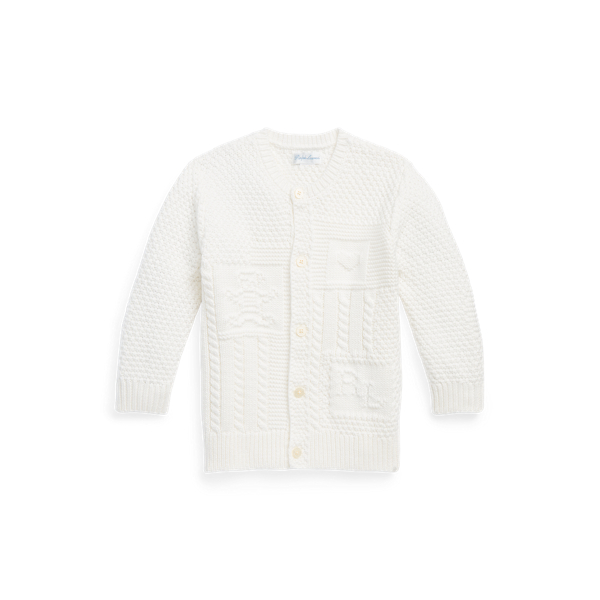 Contrast-Knit Cotton Cardigan