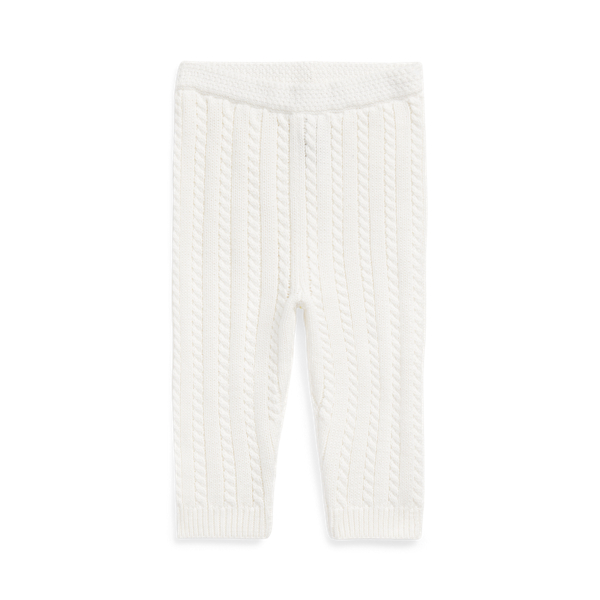 Cable-Knit Cotton Sweater Pant