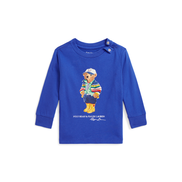 Polo Bear Cotton Long-Sleeve Tee