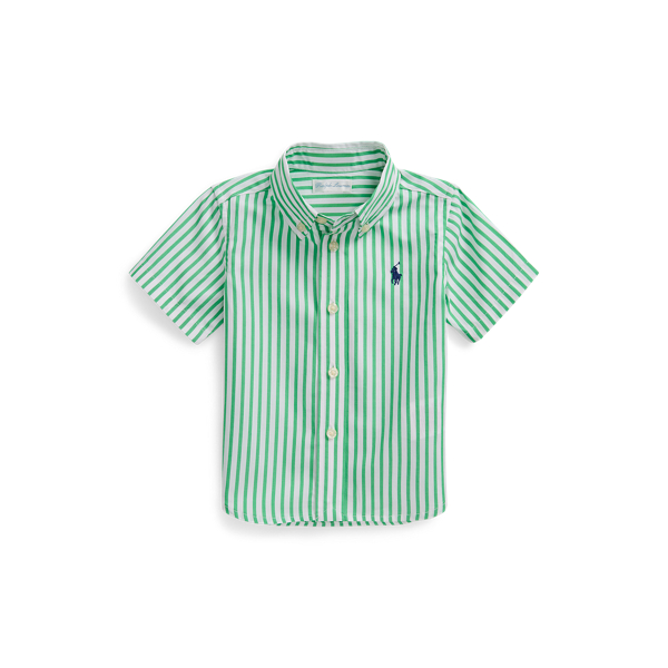 Gingham Cotton Poplin Short-Sleeve Shirt