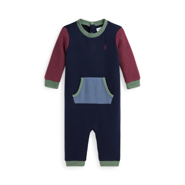 Color-Blocked Fleece Coverall