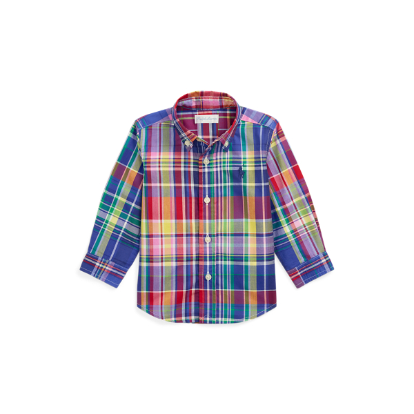 Plaid Cotton Poplin Shirt