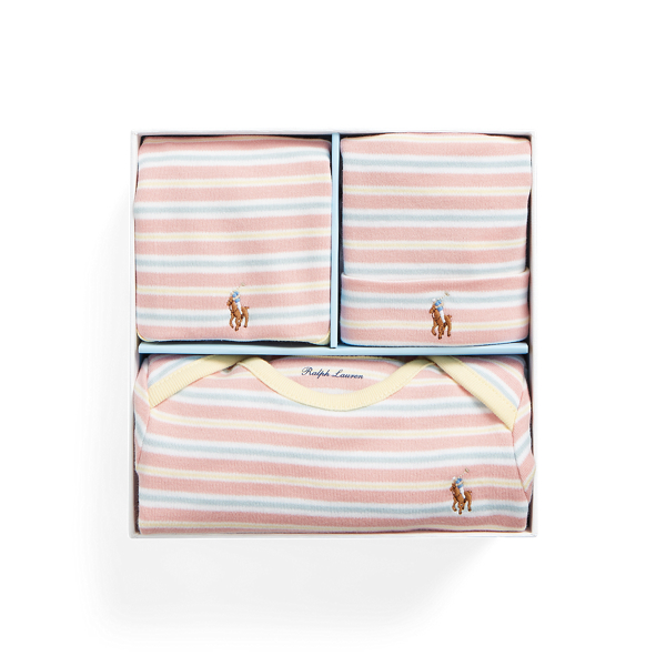 Striped Cotton 4-Piece Gift Set