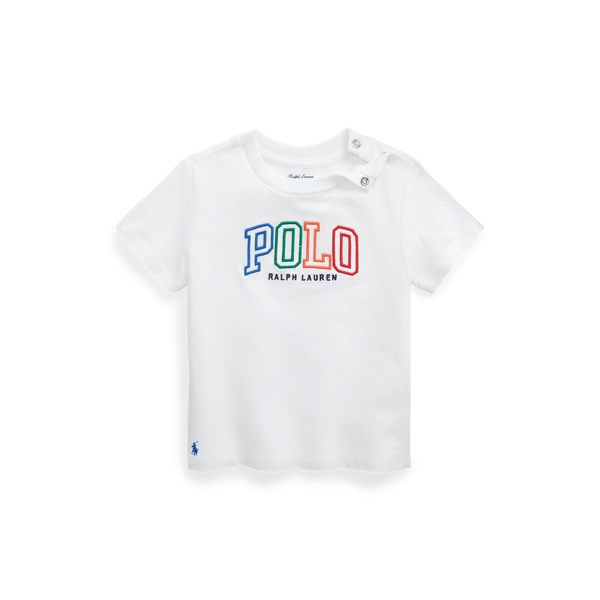 T-shirt en jersey de coton &agrave; logo