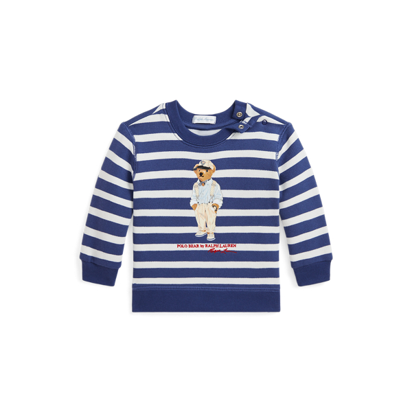 Sweat rayé Polo Bear en molleton