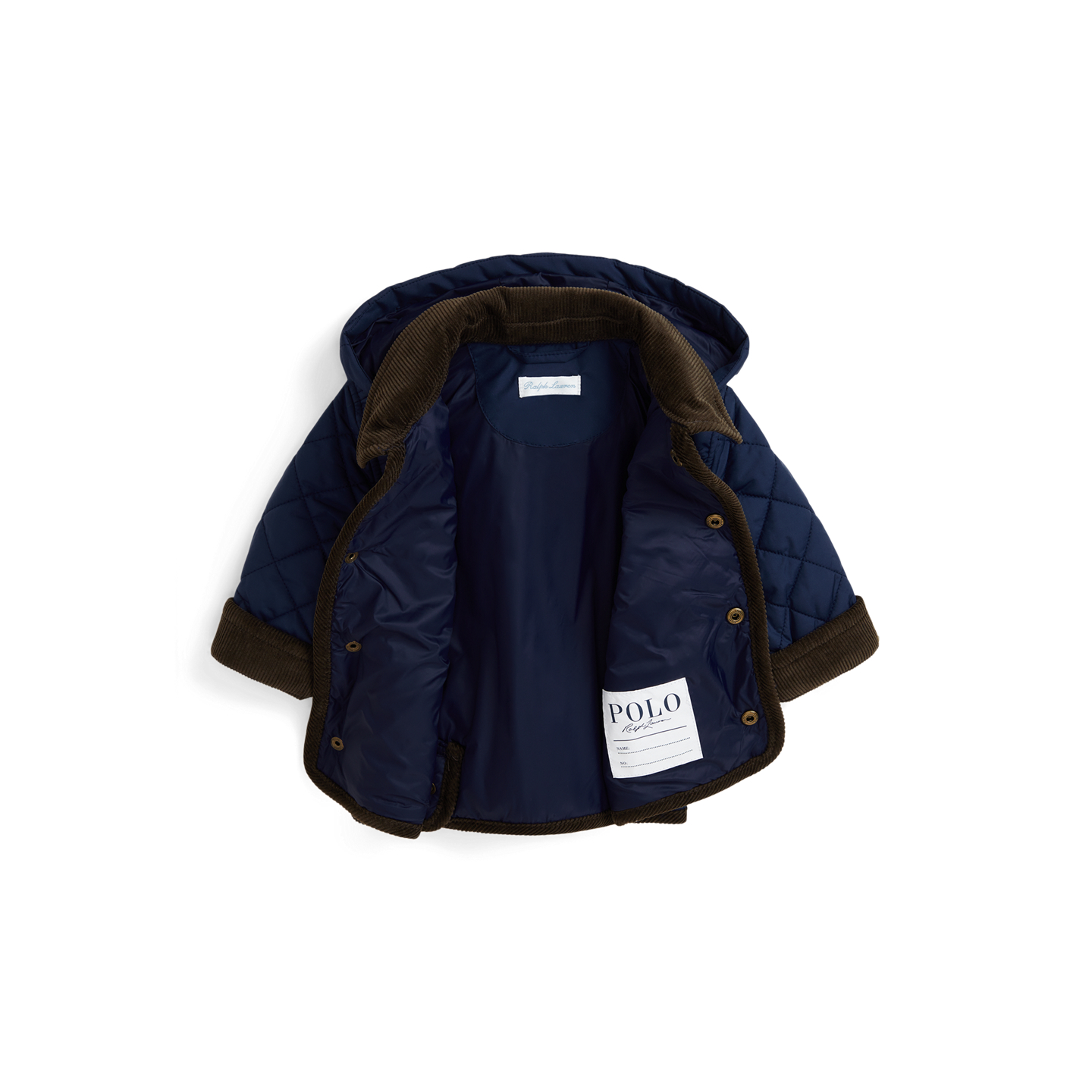 Детская куртка Ralph Lauren Hooded Barn, цвет: Тёмно-синий — фото 2