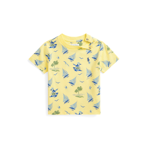 Katoenen jersey T-shirt met Polo Bear