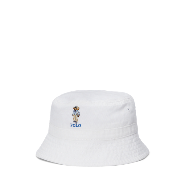 Polo Bear Cotton Twill Bucket Hat for Baby Ralph Lauren CH