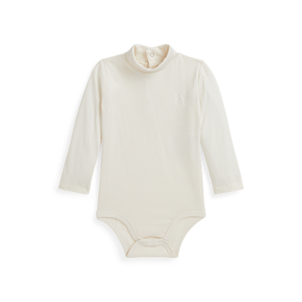 Cotton Jersey Turtleneck Bodysuit