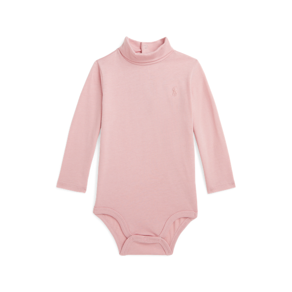 Cotton Jersey Turtleneck Bodysuit