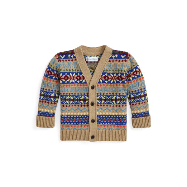 Fair Isle Cotton-Blend V-Neck Cardigan