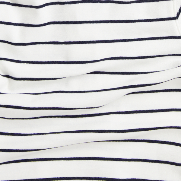 Striped Cotton Quarter-Zip Pullover