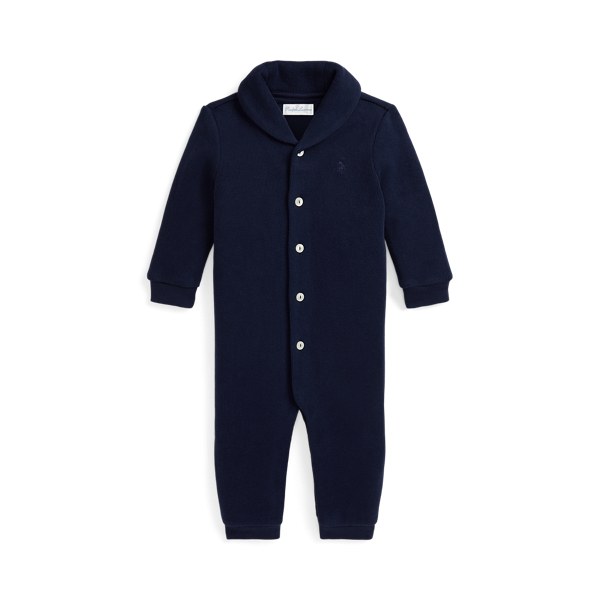 French-Rib Cotton Shawl Coverall