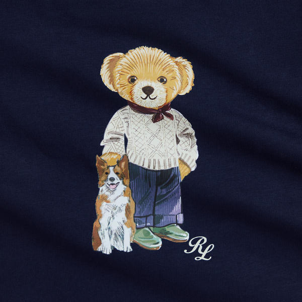 Polo Bear Cotton Jersey T Shirt for Baby Boy Ralph Lauren UK