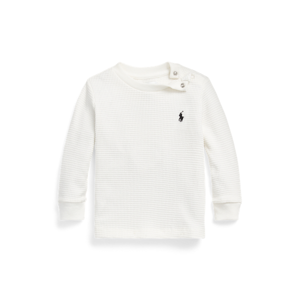 Waffle-Knit Cotton Long-Sleeve T-Shirt