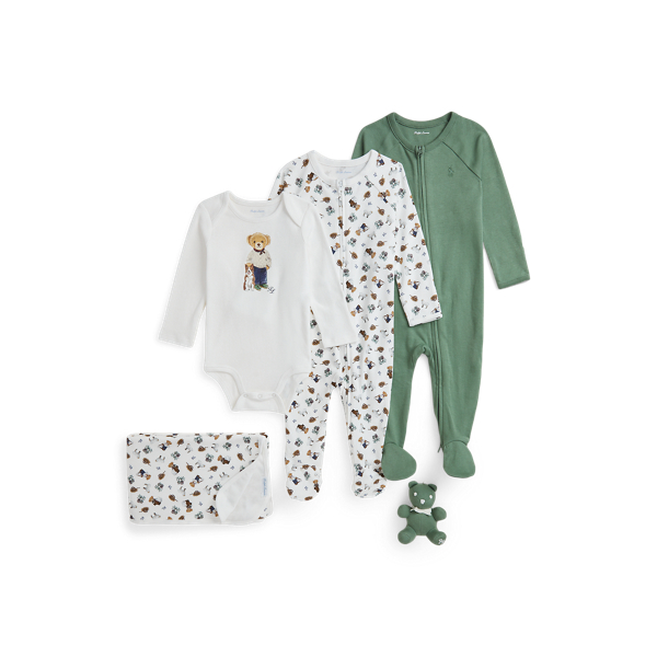 Polo Bear Cotton 5-Piece Gift Set