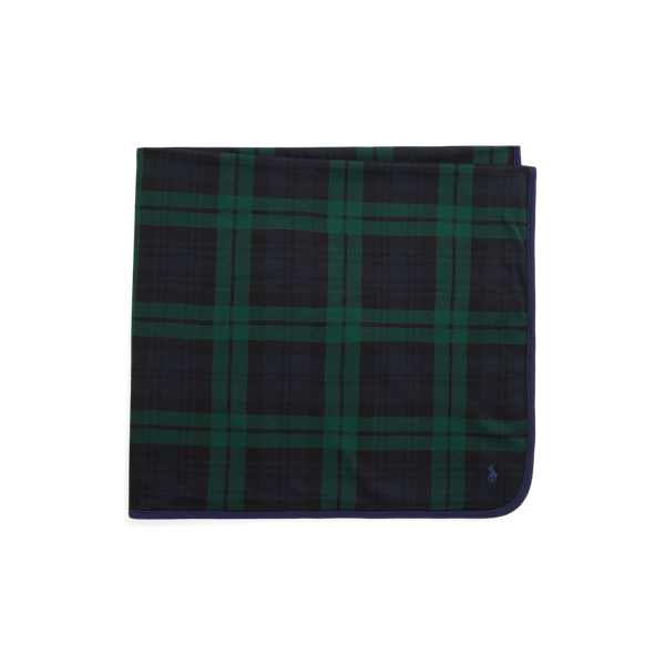 Plaid Cotton Interlock Blanket