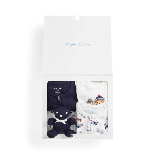 Multi Polo Bear Cotton 5-Piece Gift Set Baby 1