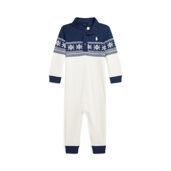 Snowflake Cotton Interlock Coverall