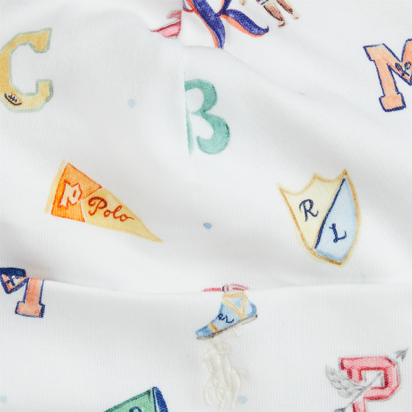 Varsity Alphabet RL Baby x Riley Sheehey Cotton Beanie Baby 2