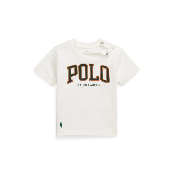 T-shirt em malha de algod&atilde;o com log&oacute;tipo
