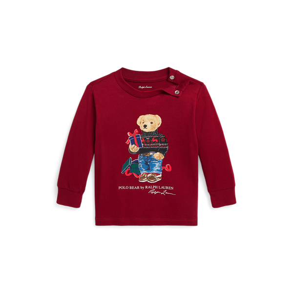 Polo Bear Cotton Long-Sleeve T-Shirt