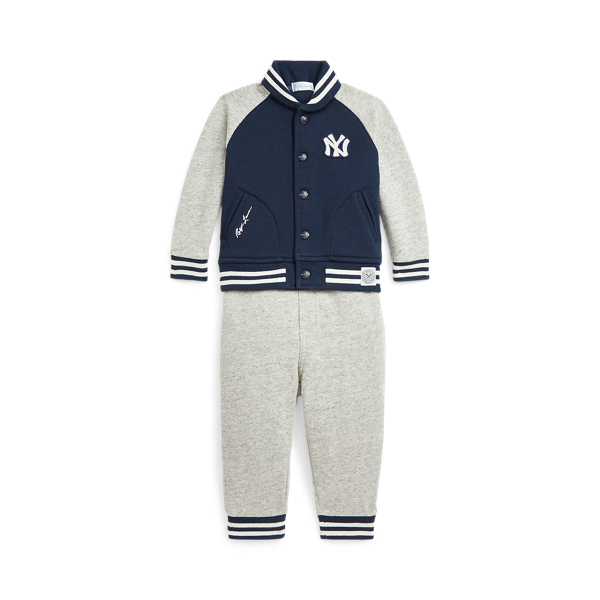 Aviator Navy Polo Ralph Lauren Yankees Fleece Set Baby 1