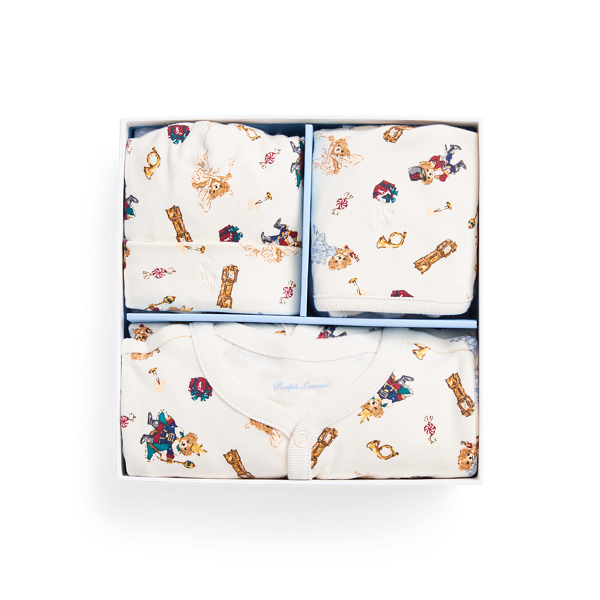 Set regalo Polo Bear 3 pezzi in cotone