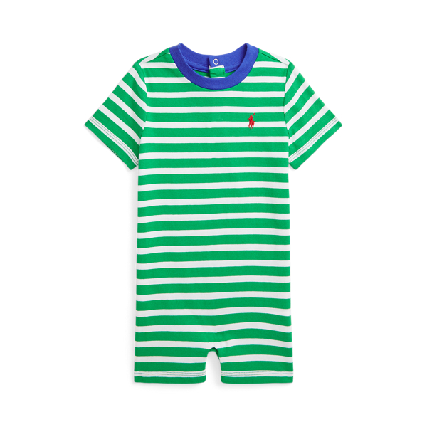 Striped Cotton Jersey Shortall