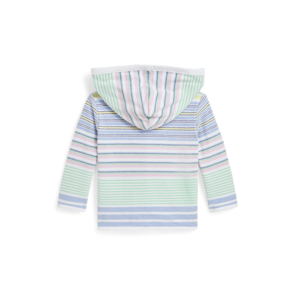 【POLO RALPH LAUREN 】ストライプド　オーバーサイズフーディ ストライプド フレンチ テリー フルジップ フーディ | ラルフ