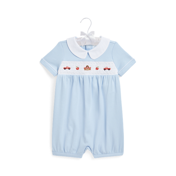 ☆RALPH LAUREN☆Riviera Toile Cotton Overall & Hat 3m~24m Reversible Cotton Oxford Jacket