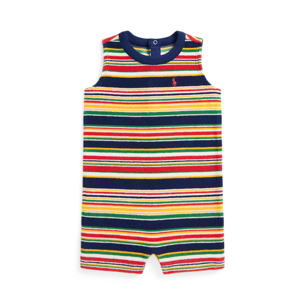 Striped Cotton Terry Shortall