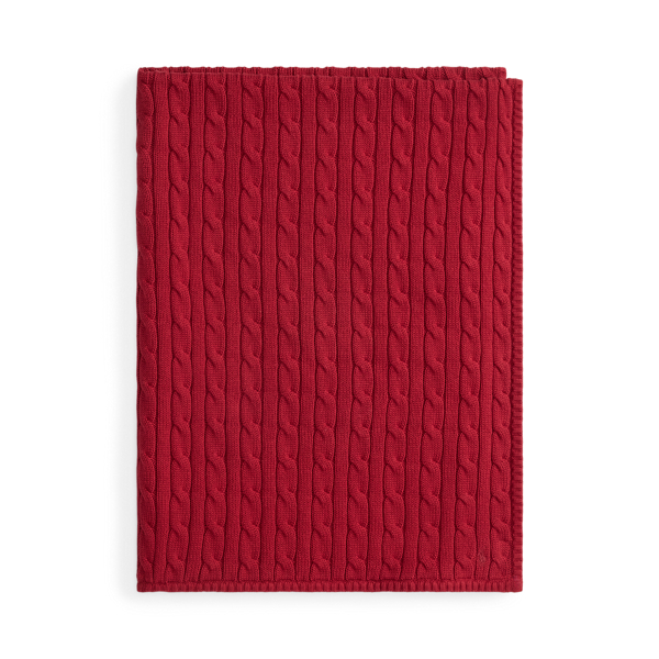 Cable-Knit Cotton Baby Blanket