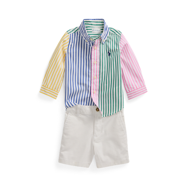 Poplin Fun Shirt &amp; Chino Short Set 