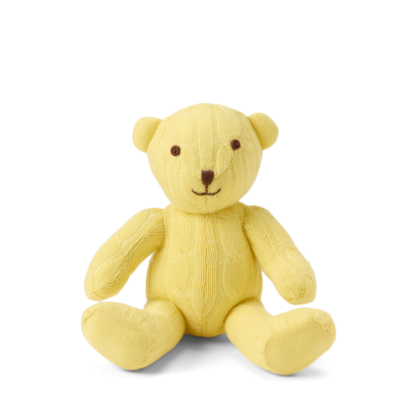 Ralph Lauren Small Cable Cashmere Bear, цвет: Жёлтый — фото 1