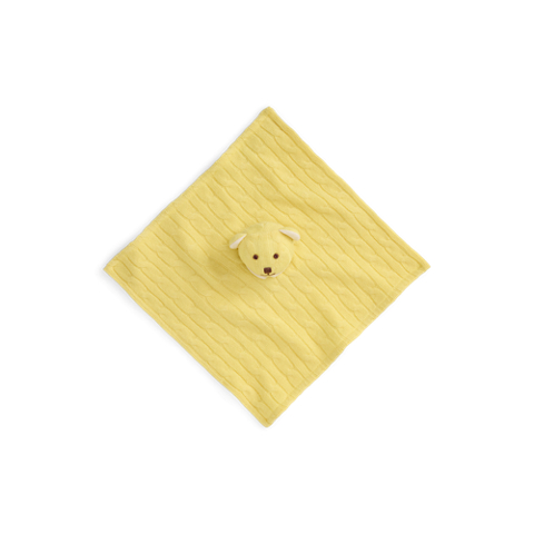 Детский плед Ralph Lauren Cashmere Bear Lovey Blanket, цвет: Жёлтый