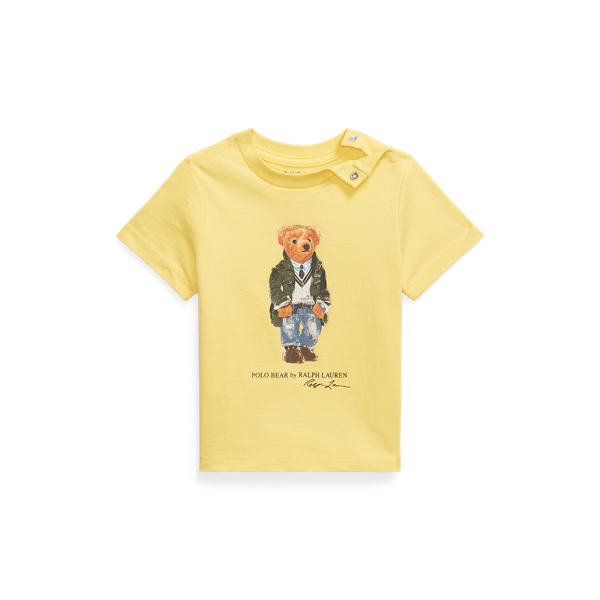 Katoenen jersey T-shirt met Polo Bear 