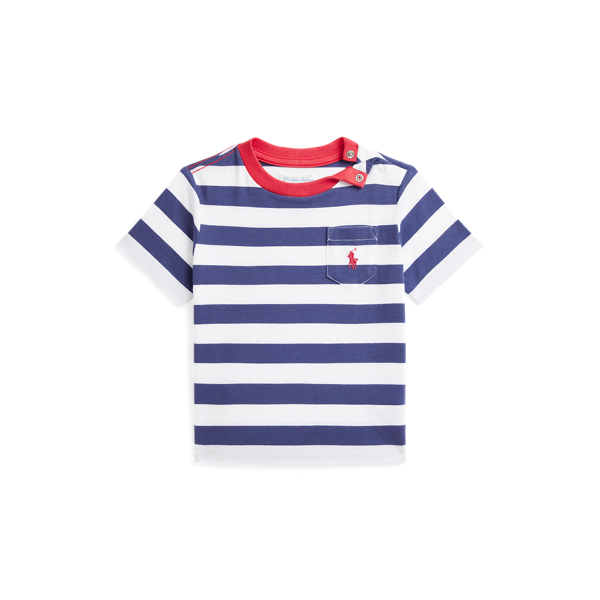 ストライプド コットン ジャージー ポケット Tシャツ | ラルフ