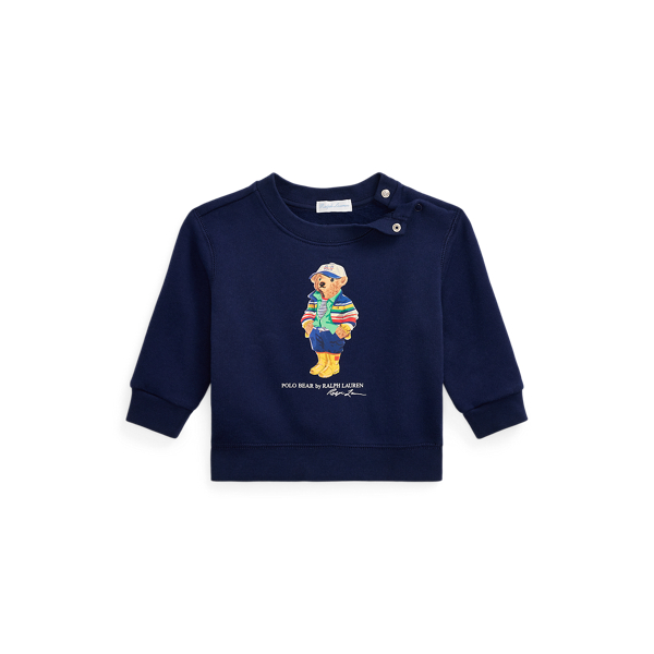 Newport Navy Fleece-Sweatshirt mit Polo Bear Baby Boy 1