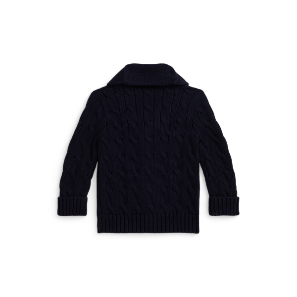 Ralph Lauren＊ショールカラー＊ケーブルニットカーディガン＊カシミヤ混 美品 RALPH LAUREN ケーブルニット ロングカーディガン カシミヤ