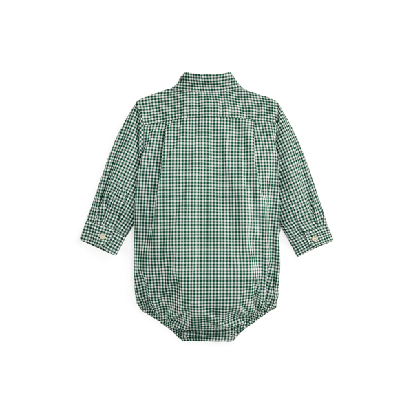 Gingham Cotton Poplin Bodysuit